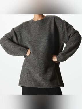 COS women’s oversized wool gray sweater